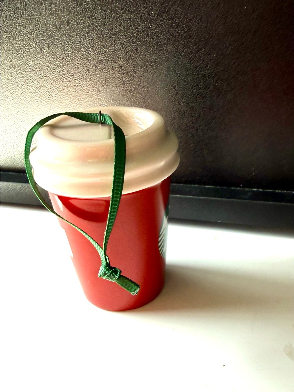 Starbucks Christmas Ornament Holiday 2016 RED CT Ceramic Coffee Cup - Picture 2 of 9
